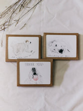 Load image into Gallery viewer, &quot;Grateful Doggy&quot; thank you cards
